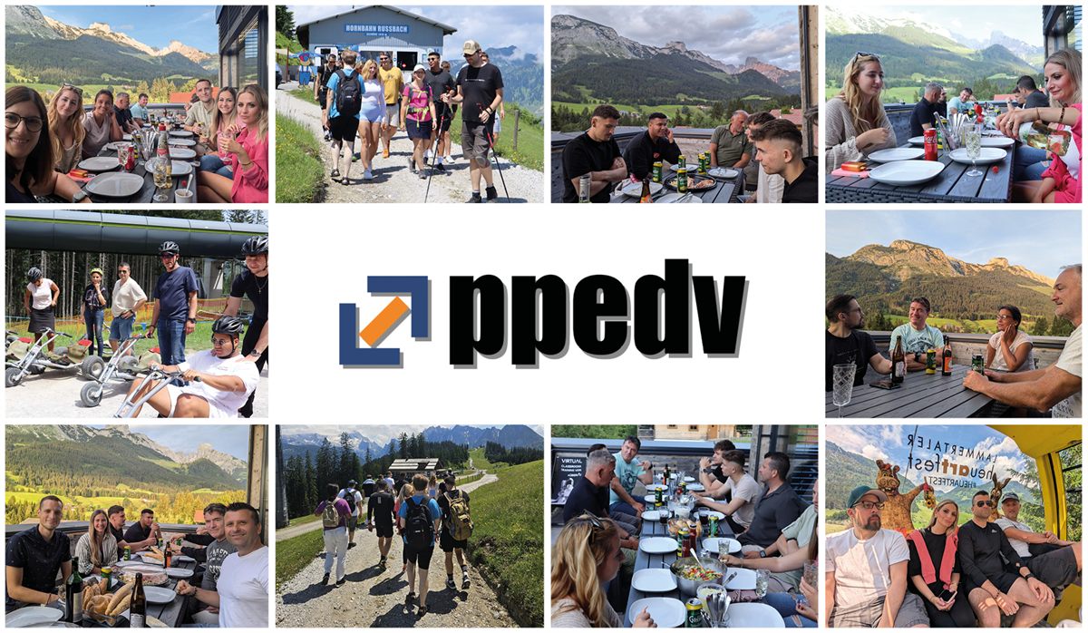 Team der ppedv AG bei einem gemeinsamen Event